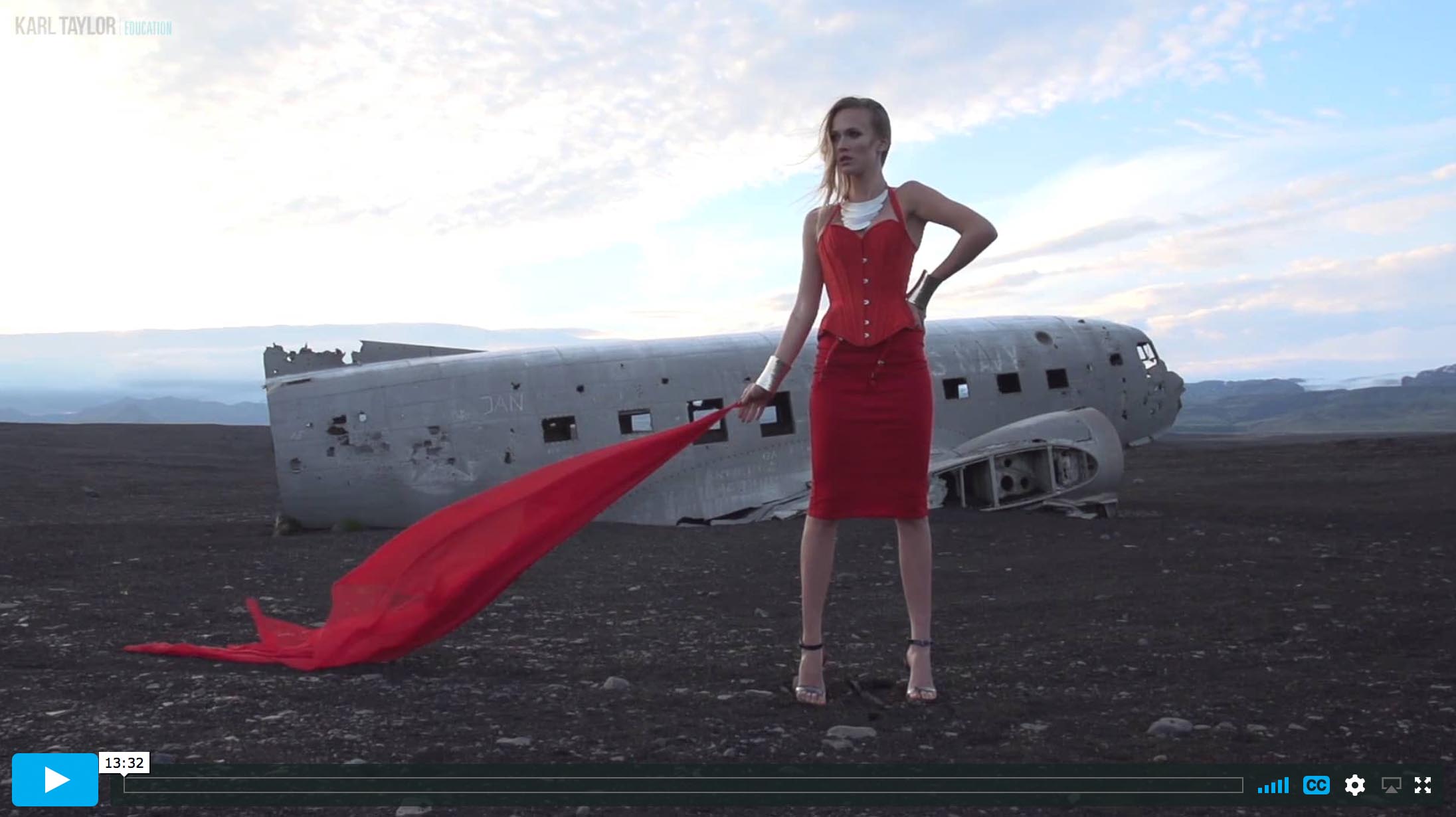 Fashion Shoot at the Site of the DC3 Plane Crash