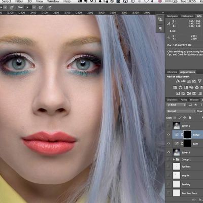 Practical demo beauty retouch