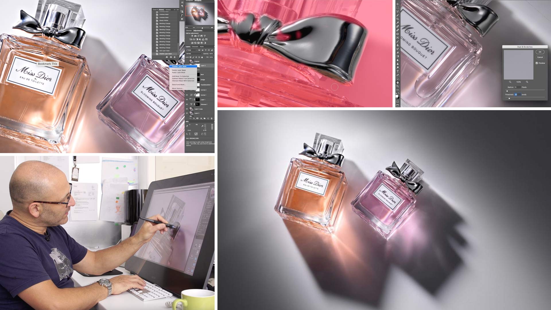 Dior Perfume Bottle Photography | Post-Production