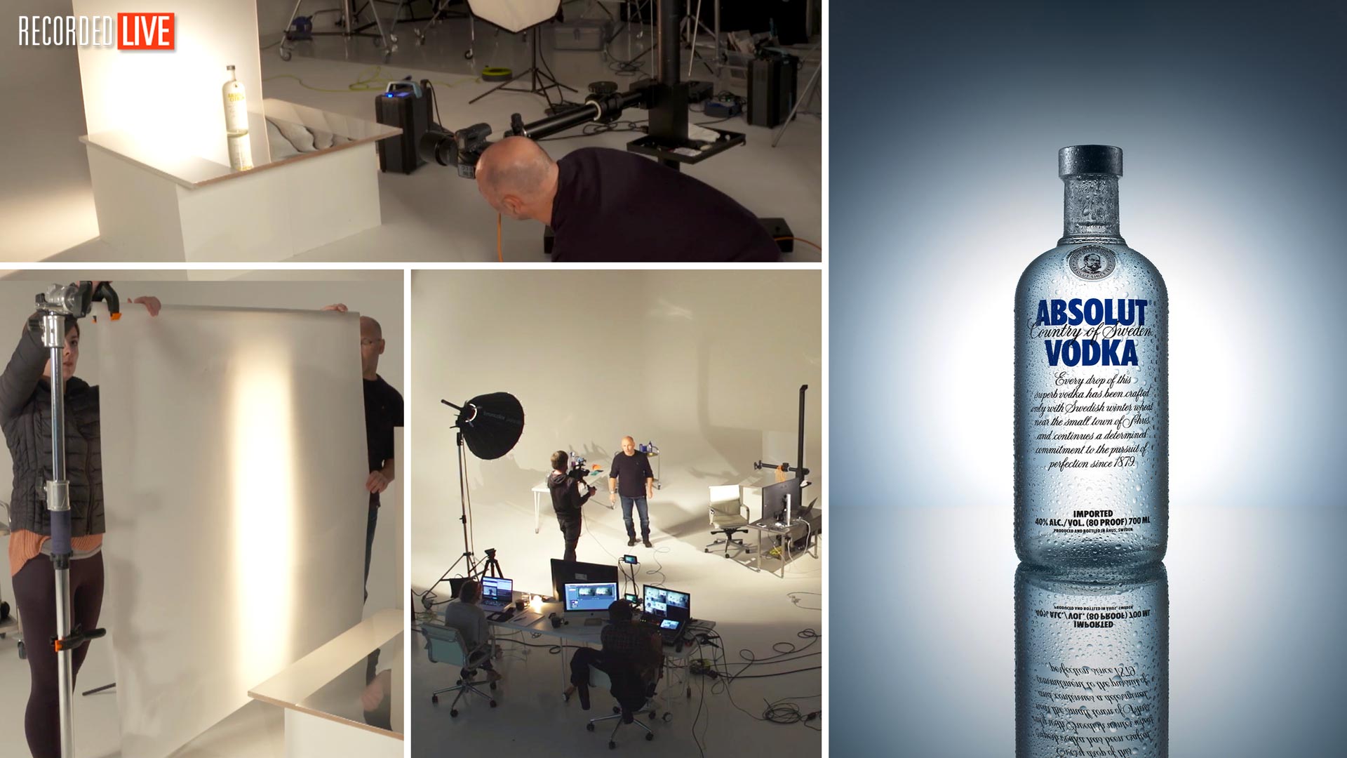 Photographing Clear Liquid Bottles (Gin/Vodka)
