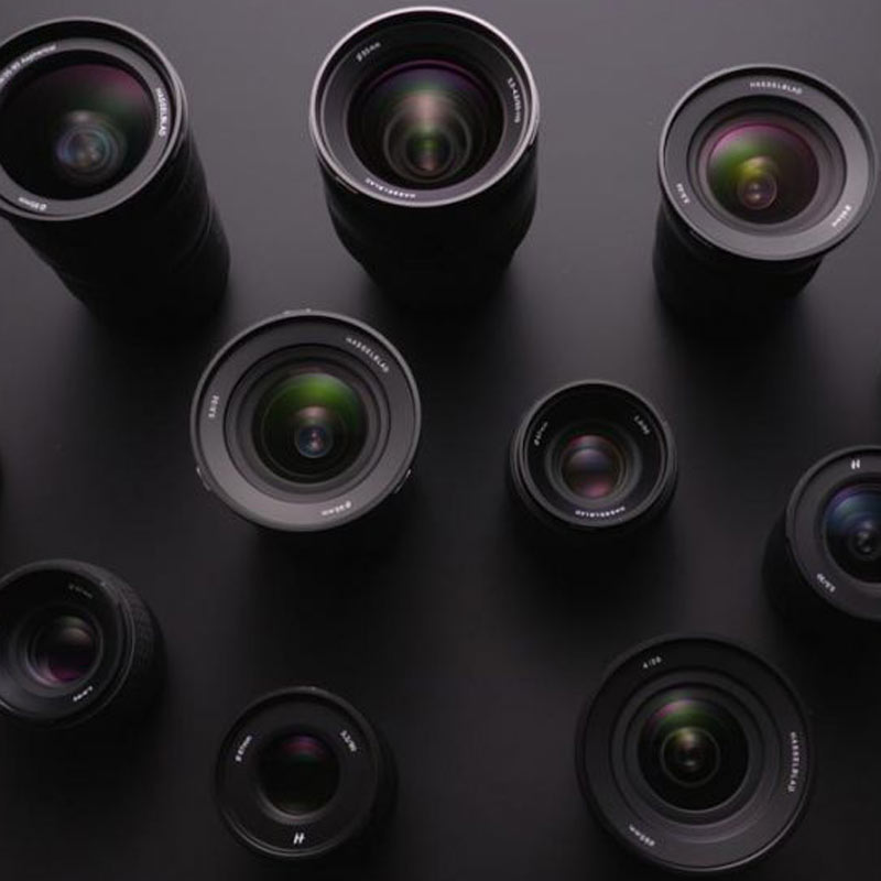 Selection of camera lenses