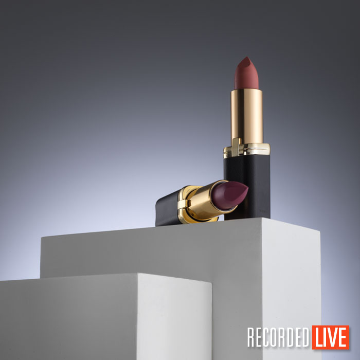 Lipsticks cosmetics product photo