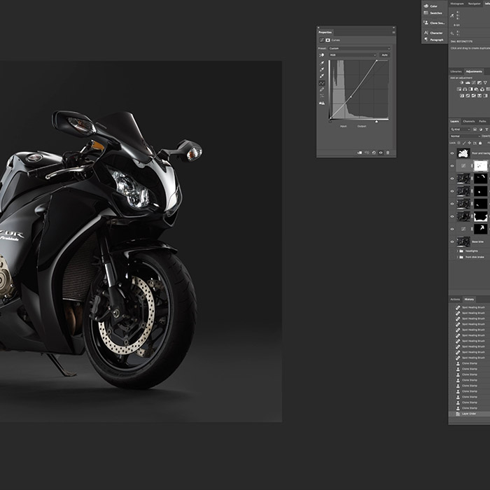 Studio Motorcycle Photography | Post-Production
