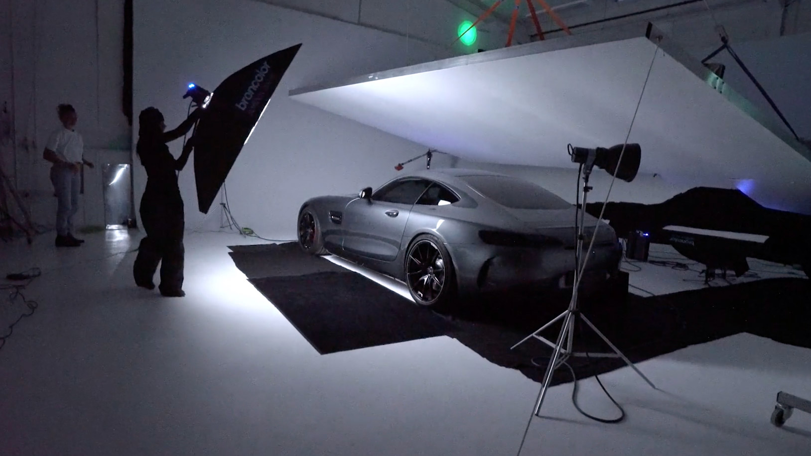 Light painting car photography
