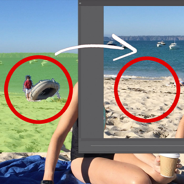 Removing Objects Using Content-Aware Fill in Photoshop