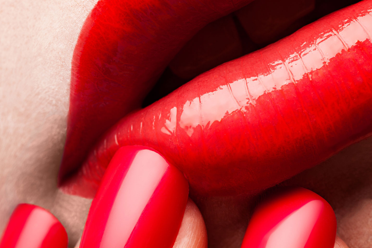 Lips close-up by Karl Taylor
