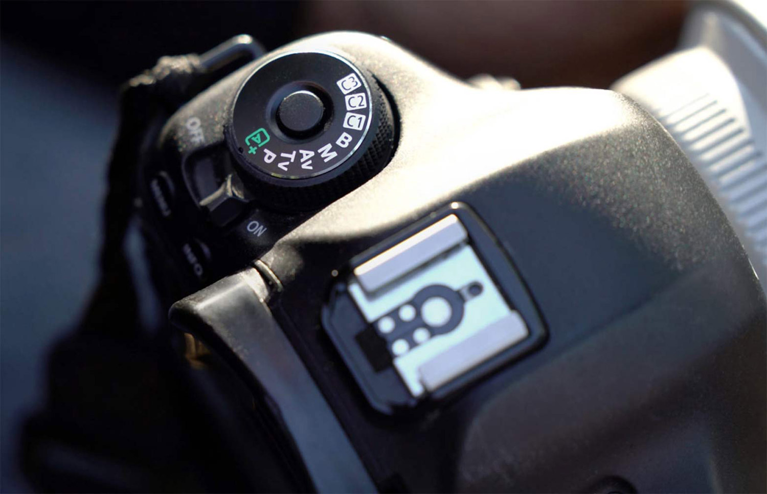 DSLR camera with different exposure modes