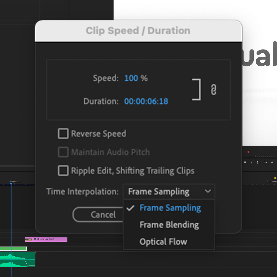 7. Introduction to Premiere Pro – Changing Speed